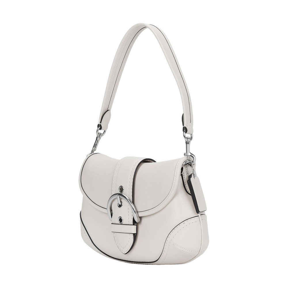 Soho Cow Leather Hobo Bag One Shoulder Handbag Medium Size Women S Pink White