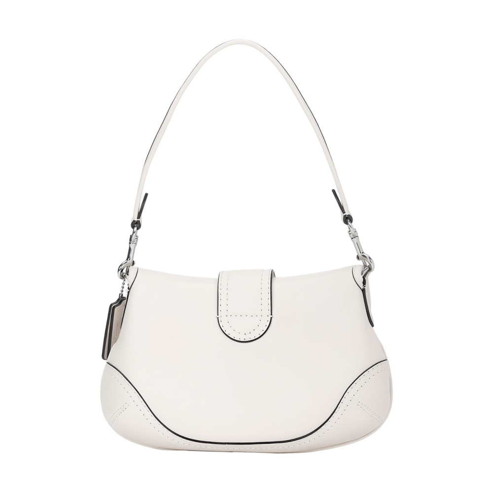 Soho Cow Leather Hobo Bag One Shoulder Handbag Medium Size Women S Pink White