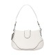 Soho Cow Leather Hobo Bag One Shoulder Handbag Medium Size Women S Pink White