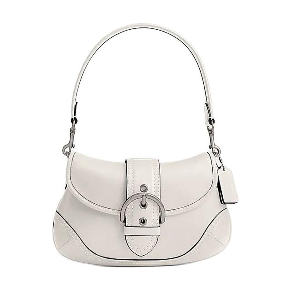 Soho Cow Leather Hobo Bag One Shoulder Handbag Medium Size Women S Pink White
