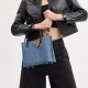 Willow Denim Shoulder Bag Crossbody Bag Handbag Medium Size Women S Brass Indigo