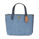 Willow Denim Shoulder Bag Crossbody Bag Handbag Medium Size Women S Brass Indigo