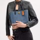 Willow Denim Shoulder Bag Crossbody Bag Handbag Medium Size Women S Brass Indigo