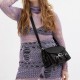 Western Tabby Grain Leather Shoulder Bag Crossbody Bag Medium Women S Black