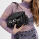 Western Tabby Grain Leather Shoulder Bag Crossbody Bag Medium Women S Black