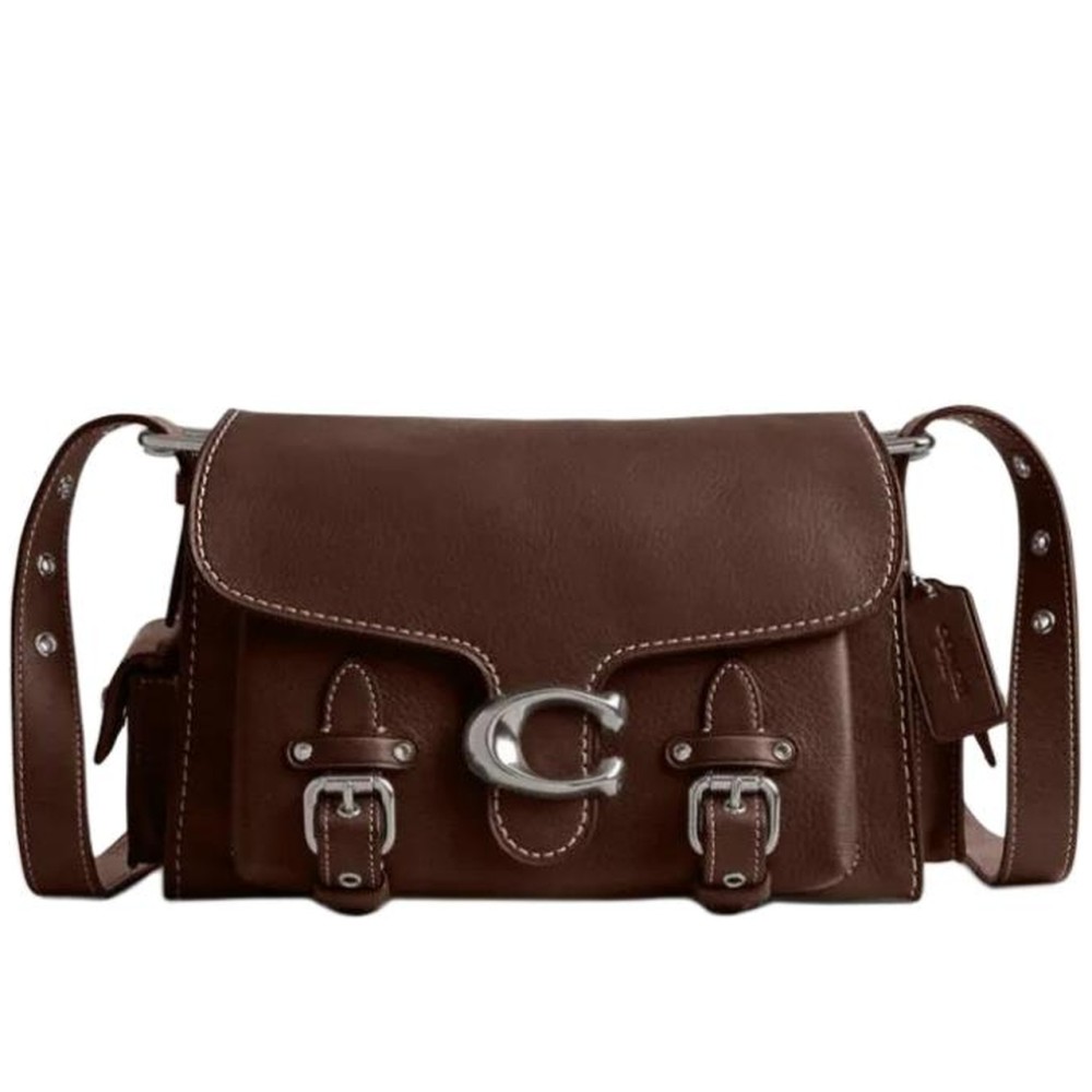 Cargo Soft Tabby Cow Leather Portable Crossbody Bag Shoulder Bag Medium Women S Maple Leaf