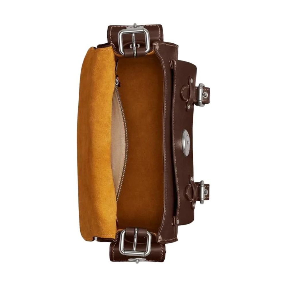 Cargo Soft Tabby Cow Leather Portable Crossbody Bag Shoulder Bag Medium Women S Maple Leaf