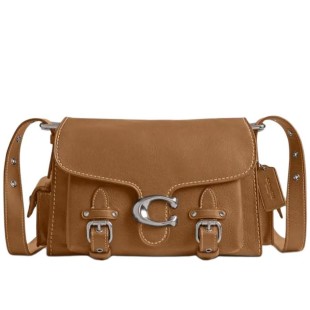 Cargo Soft Tabby Cow Leather Portable Crossbody Bag Shoulder Bag Medium Size Women S Honey Brown