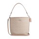 City Signature Coated Canvas Handbag Shoulder Bag Small Women S Sand