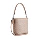 City Signature Coated Canvas Handbag Shoulder Bag Small Women S Sand