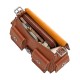 Cargosoft Tabby Grain Leather Shoulder Bag Biker One Shoulder Handbag Medium Women S Red Brown