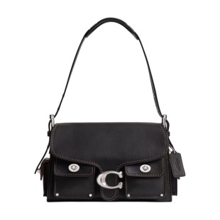 Cargosoft Tabby Natural Grained Leather Biker Bag Shoulder Bag Handbag Medium Size Women S Black