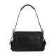 Cargosoft Tabby Natural Grained Leather Biker Bag Shoulder Bag Handbag Medium Size Women S Black
