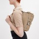 Cargosoft Tabby Grain Leather Biker Bag Shoulder Bag Handbag Medium Women S Khaki