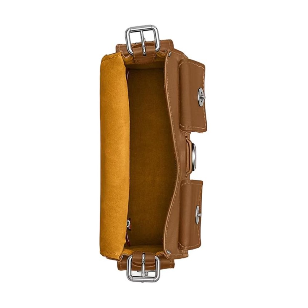 Tabbycargo Natural Grain Leather Shoulder Bag Medium Women S Brown