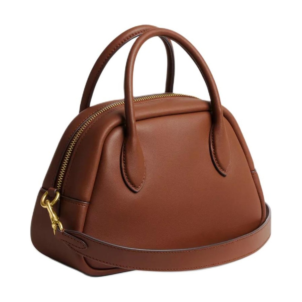 Borough Leather Handbag Shoulder Bag Crossbody Bag Medium Women S Brown