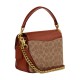 Cassie Coated Canvas With Calfskin Handbag Trumpets Women S