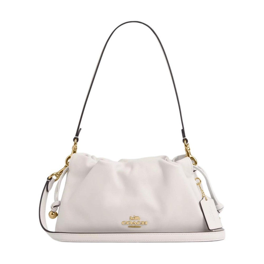 Faye Cow Leather Cloud Bag Handbag Shoulder Bag Small Women S Chalk White