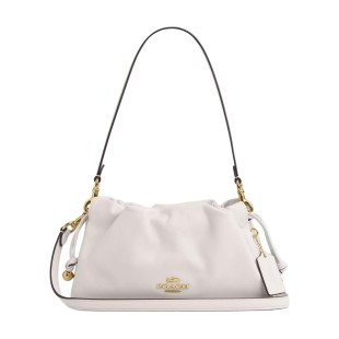 Faye Cow Leather Cloud Bag Handbag Shoulder Bag Small Women S Chalk White