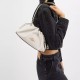Faye Cow Leather Cloud Bag Handbag Shoulder Bag Small Women S Chalk White