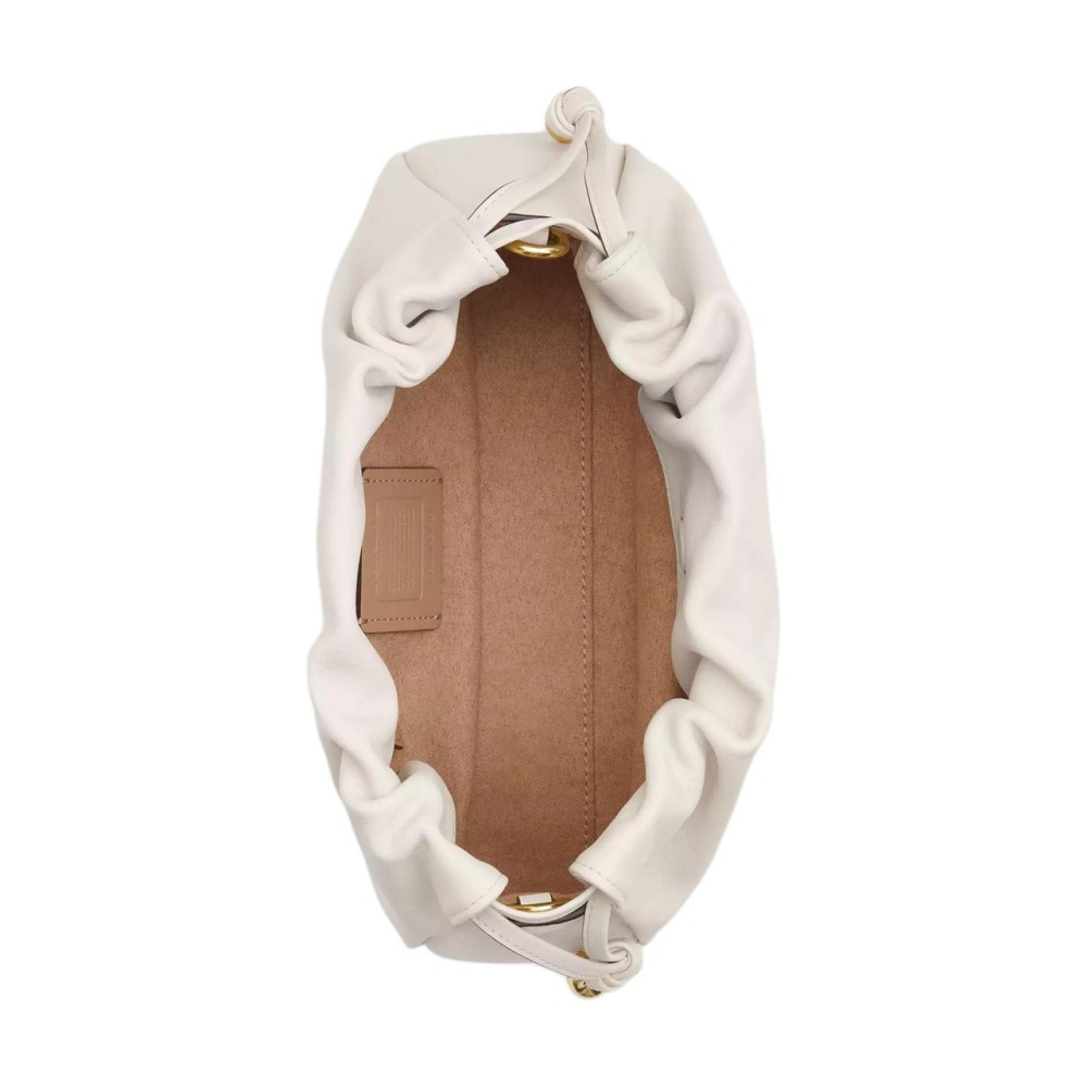 Faye Cow Leather Cloud Bag Handbag Shoulder Bag Small Women S Chalk White