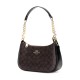 Teri Artificial Leather With Recycled Leather Shoulder Bag Crossbody Bag Handbag Medium Size Women S Dark Brown