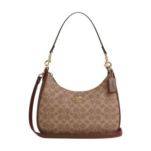 Teri Coated Canvas Crossbody Bag Shoulder Bag Large Women S Tan