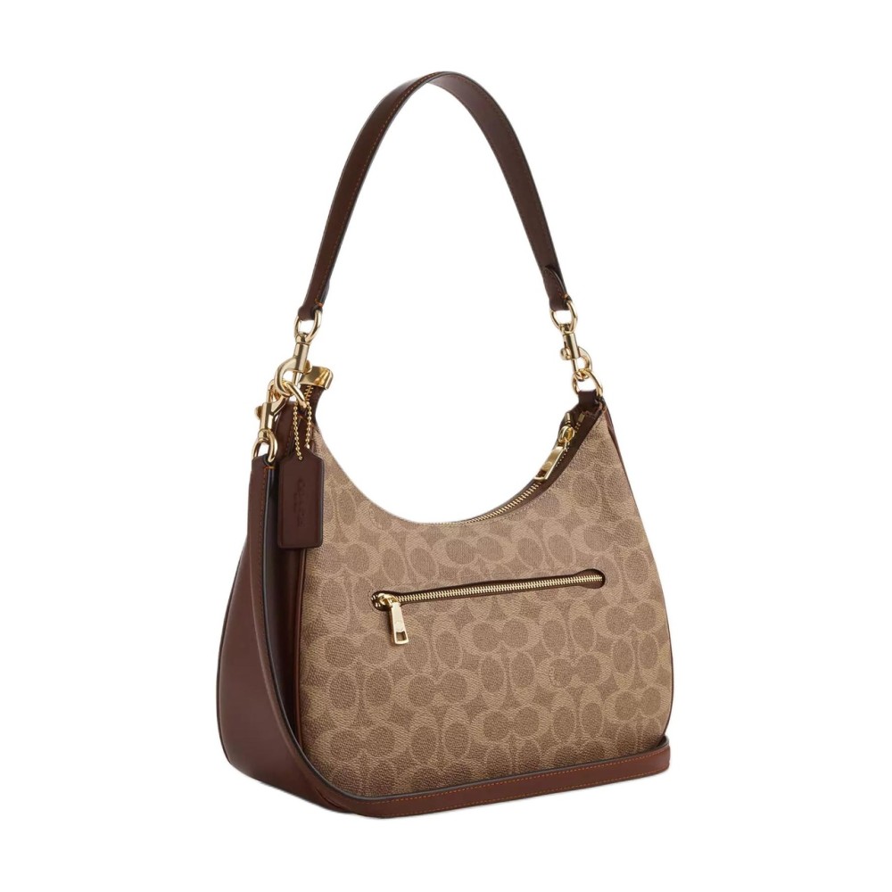 Teri Coated Canvas Crossbody Bag Shoulder Bag Large Women S Tan