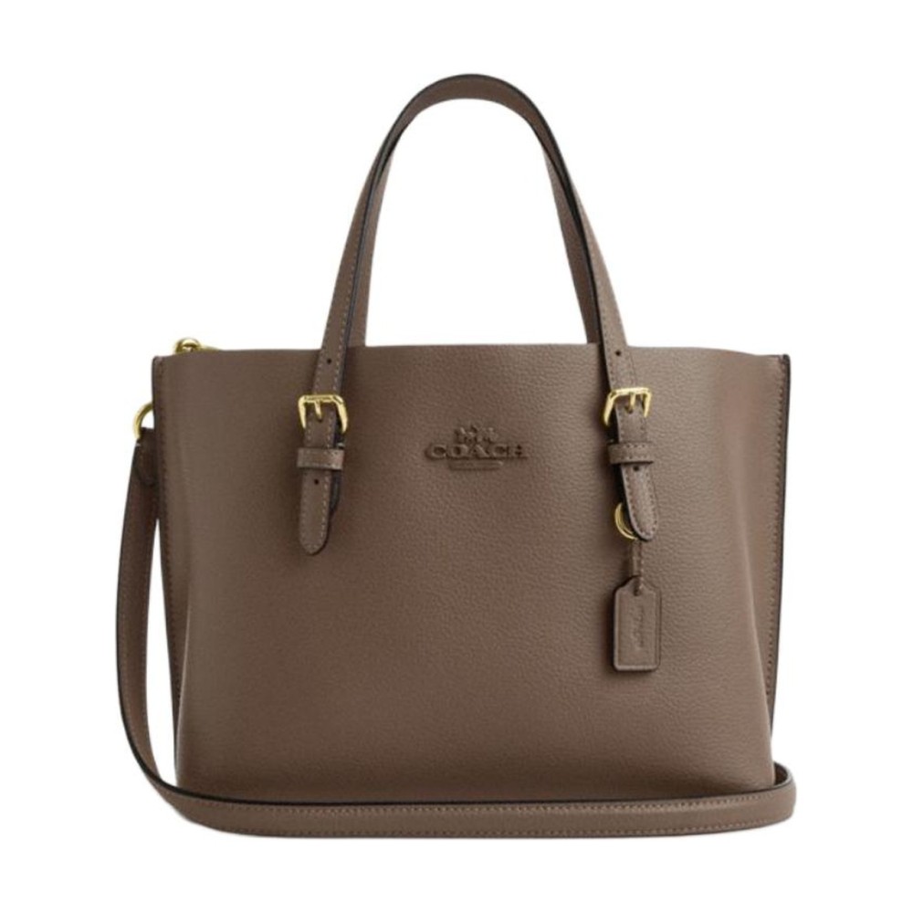 Mollie Split Cow Leather Tote Bag Shopping Bag Shoulder Bag Crossbody Bag Handbag Medium Women S Brown