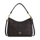 Laurel Coated Canvas Shoulder Bag Crossbody Bag Handbag Large Women S Gold Walnut Wood Black