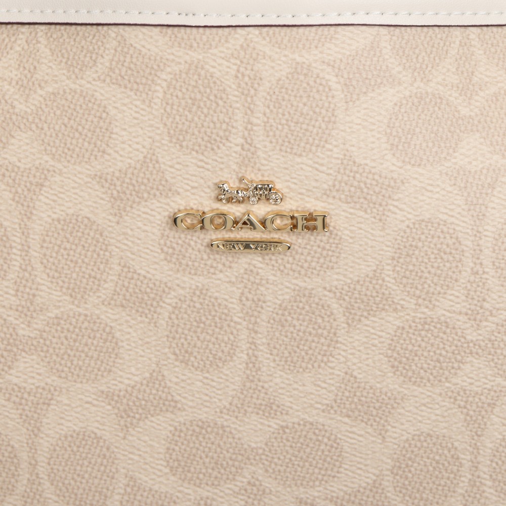 City Coated Canvas Handbag Large Women S Sand