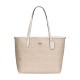 City Coated Canvas Handbag Large Women S Sand
