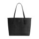 City Artificial Leather Tote Bag Shopping Bag Handbag Large Women S Charcoal Black