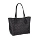 City Artificial Leather Tote Bag Shopping Bag Handbag Large Women S Charcoal Black