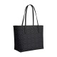 City Artificial Leather Tote Bag Shopping Bag Handbag Large Women S Charcoal Black