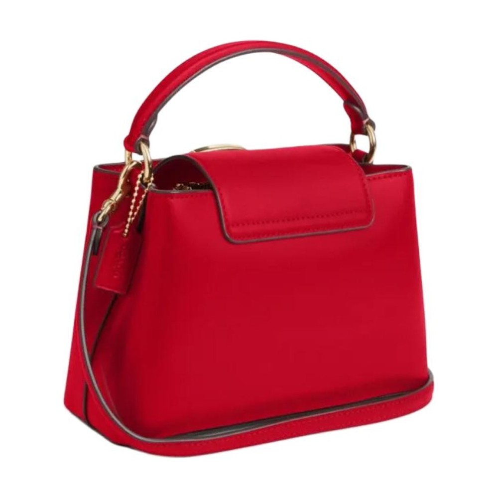 Eliza Cow Leather Shoulder Bag Crossbody Bag Handbag Mini Women S Red