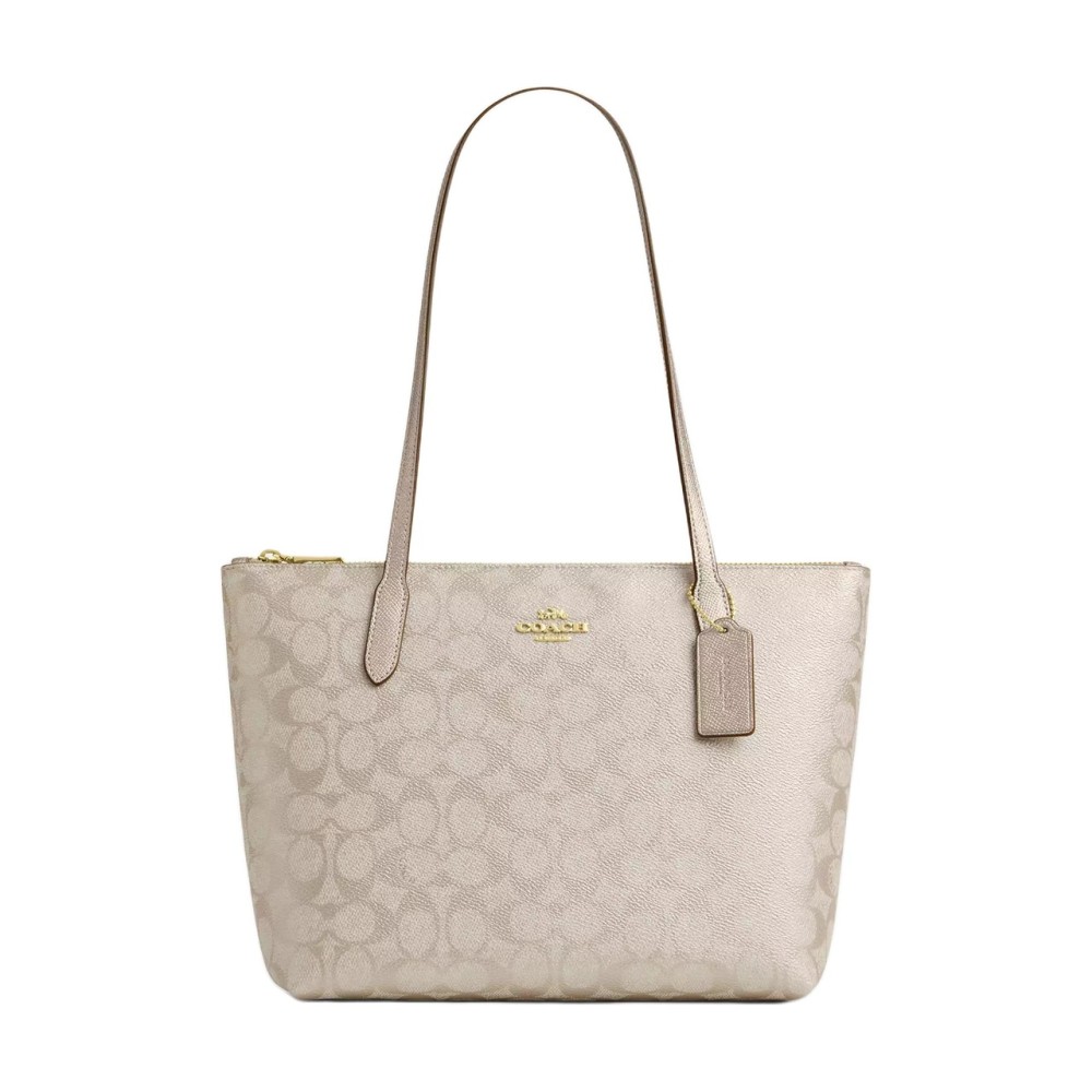 Fiona Artificial Leather Tote Bag Shoulder Bag Medium Size Women S Champagne Mixed Color