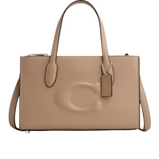 Cow Leather Tote Bag Shopping Bag Shoulder Bag Crossbody Bag Handbag Small Women S Beige