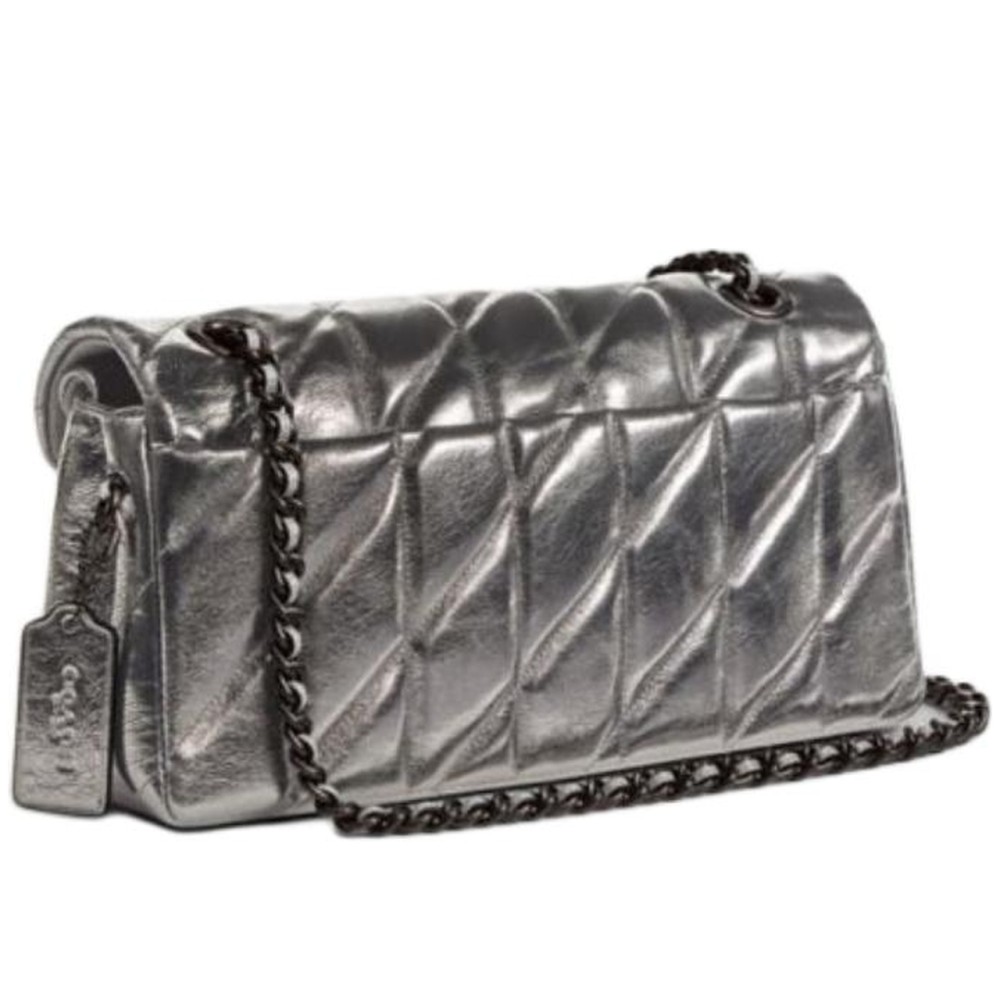 Tabby Sheepskin Crossbody Bag Shoulder Bag Medium Size Women S Anthracite