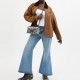 Tabby Sheepskin Crossbody Bag Shoulder Bag Medium Size Women S Anthracite