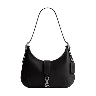 Hamptons Leather Hobo Bag Handbag Shoulder Bag Large Women S Black