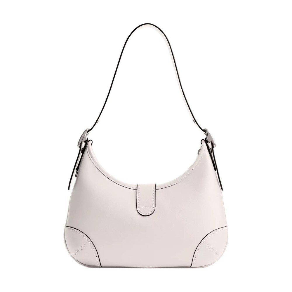 Hamptons Leather Hobo Bag Handbag Shoulder Bag Large Size Women S Chalk White