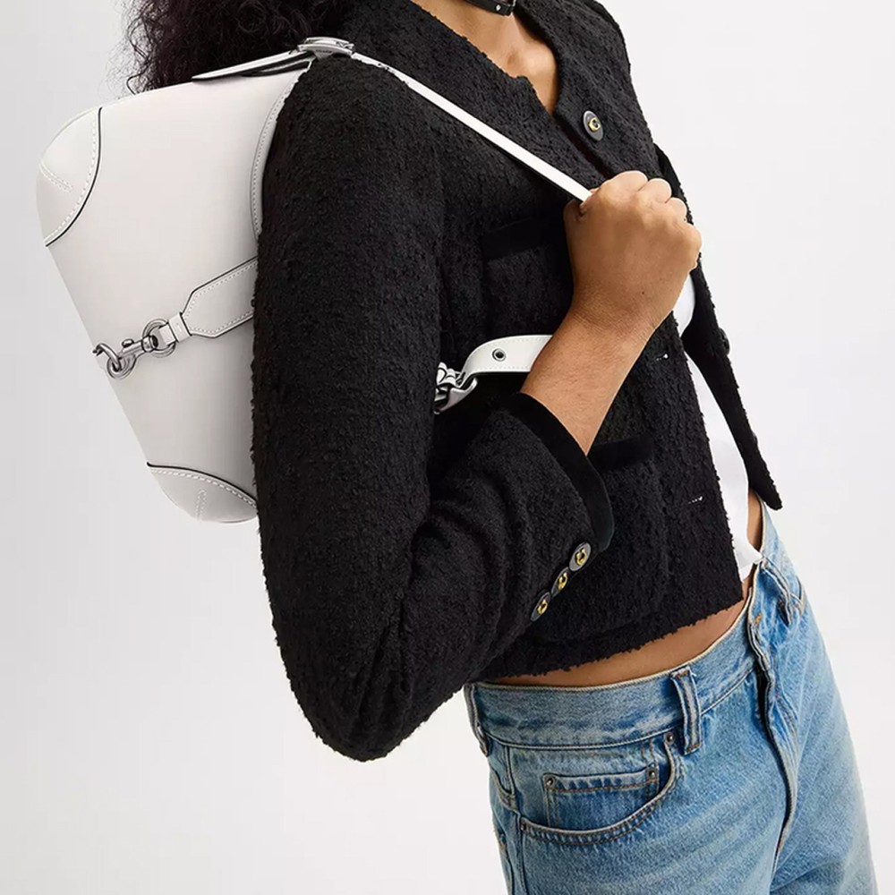 Hamptons Leather Hobo Bag Handbag Shoulder Bag Large Size Women S Chalk White