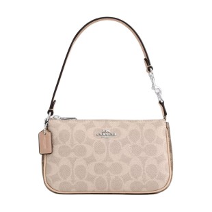 Nolita Coated Canvas Portable Crossbody Bag Shoulder Bag Small Size Women S Sand Gray Umber Multicolor