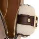 Coated Canvas Handbag Medium Unisex Tan