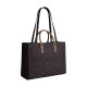 Coated Canvas Tote Bag Shopping Bag Handbag Women S Tan
