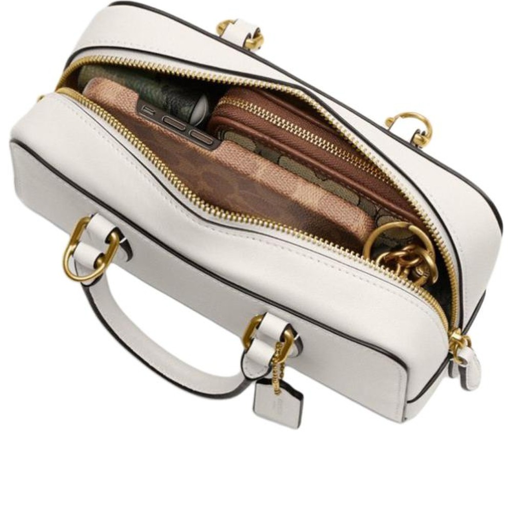 Bowery Glove Tanned Leather Shoulder Bag Crossbody Bag Handbag Medium Women S Chalk