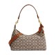 Juliet Fabric Jacquard Handbag Shoulder Bag Crossbody Bag Large Size Women S Cocoa Varnish Amber