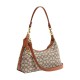 Juliet Fabric Jacquard Handbag Shoulder Bag Crossbody Bag Large Size Women S Cocoa Varnish Amber