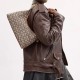 Juliet Fabric Jacquard Handbag Shoulder Bag Crossbody Bag Large Size Women S Cocoa Varnish Amber